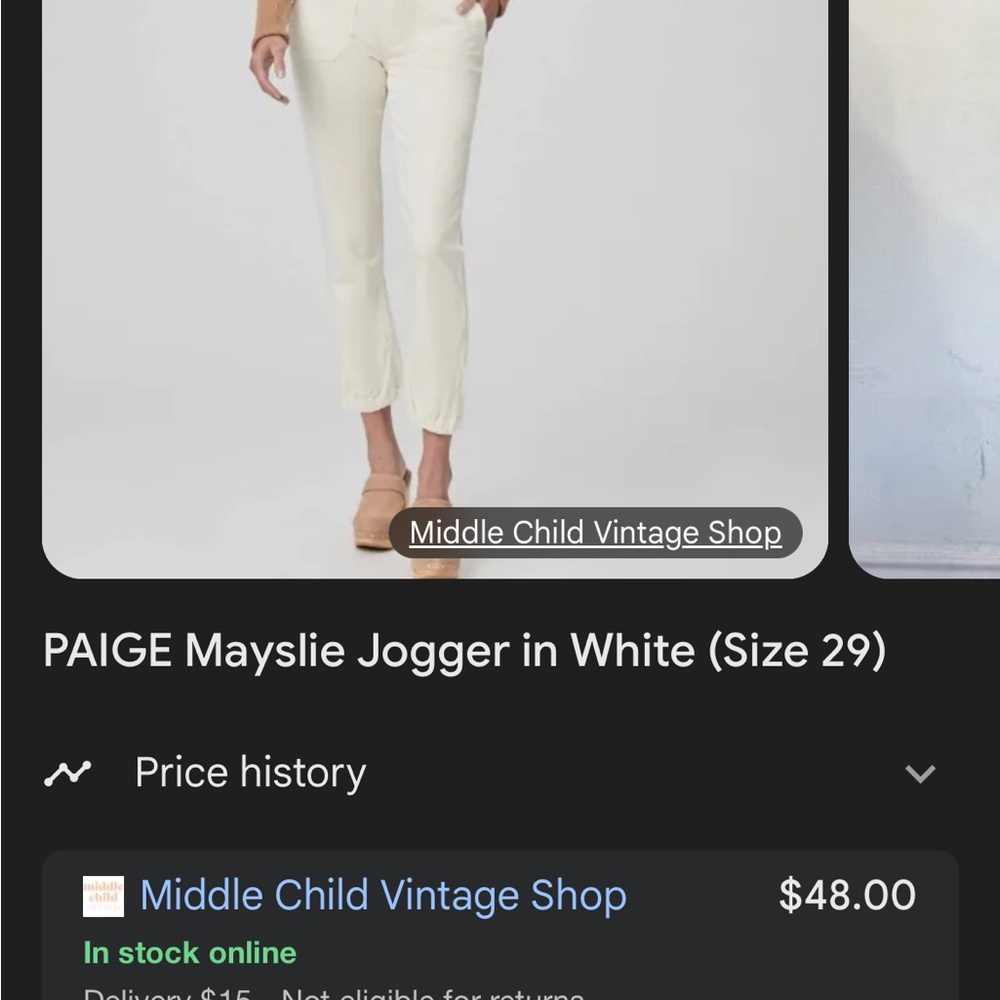 PAIGE Ankle Jeans in Cream